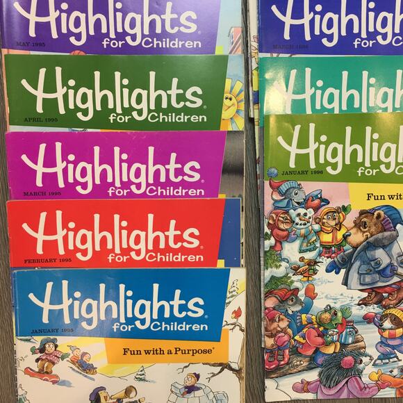 Lot of 41  Highlights Children Kids Magazines 1995-1998 - Picture 2 of 8